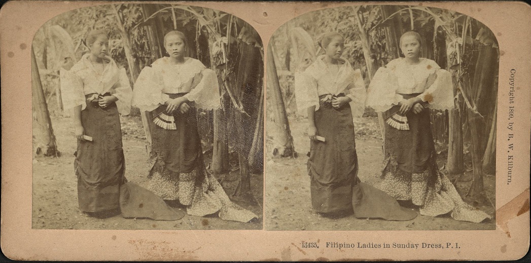 Filipino Ladies in Sunday Dress, P. I.